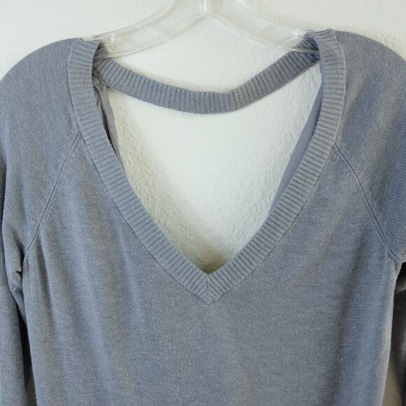 Lululemon Unity Sweater Sz S/M Cashmere Lyocell Gray Drape CHECK MEASUREMENTS - Picture 5 of 12